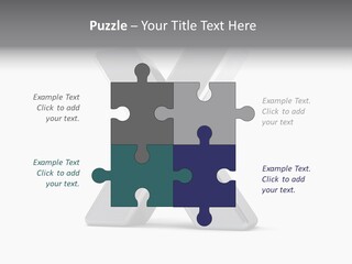 Clear Alphabet Single PowerPoint Template