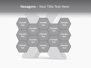 Clear Alphabet Single PowerPoint Template