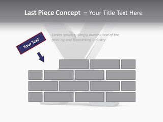 Clear Alphabet Single PowerPoint Template