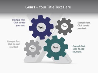 Clear Alphabet Single PowerPoint Template