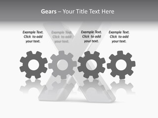 Clear Alphabet Single PowerPoint Template