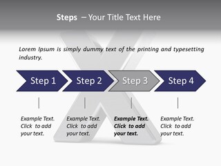 Clear Alphabet Single PowerPoint Template