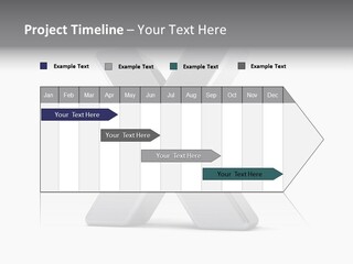 Clear Alphabet Single PowerPoint Template