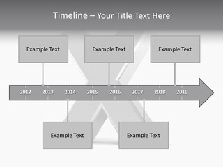 Clear Alphabet Single PowerPoint Template