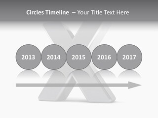 Clear Alphabet Single PowerPoint Template