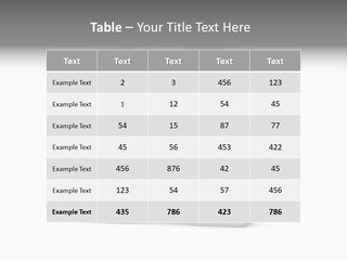 Clear Alphabet Single PowerPoint Template