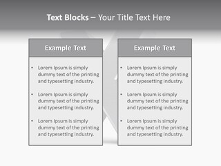 Clear Alphabet Single PowerPoint Template