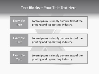 Clear Alphabet Single PowerPoint Template