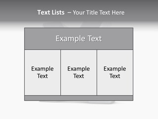 Clear Alphabet Single PowerPoint Template