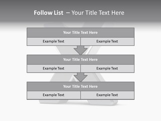 Clear Alphabet Single PowerPoint Template