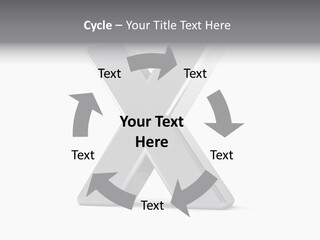 Clear Alphabet Single PowerPoint Template