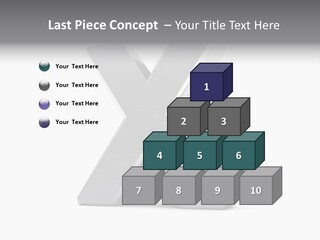 Clear Alphabet Single PowerPoint Template