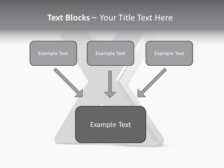Clear Alphabet Single PowerPoint Template