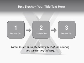 Clear Alphabet Single PowerPoint Template