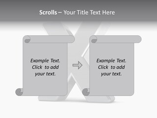Clear Alphabet Single PowerPoint Template