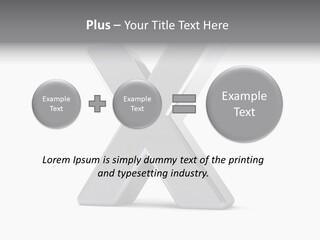 Clear Alphabet Single PowerPoint Template