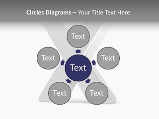 Clear Alphabet Single PowerPoint Template