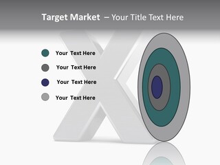 Clear Alphabet Single PowerPoint Template