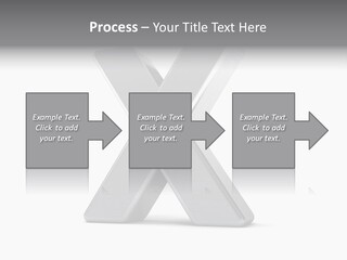 Clear Alphabet Single PowerPoint Template