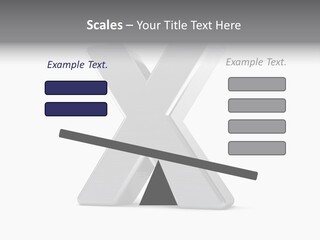 Clear Alphabet Single PowerPoint Template