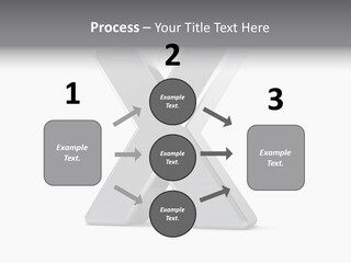 Clear Alphabet Single PowerPoint Template