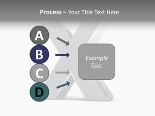 Clear Alphabet Single PowerPoint Template