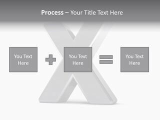 Clear Alphabet Single PowerPoint Template