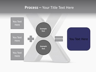 Clear Alphabet Single PowerPoint Template