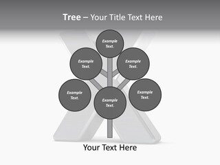 Clear Alphabet Single PowerPoint Template