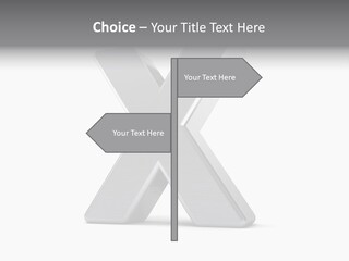 Clear Alphabet Single PowerPoint Template