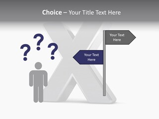 Clear Alphabet Single PowerPoint Template