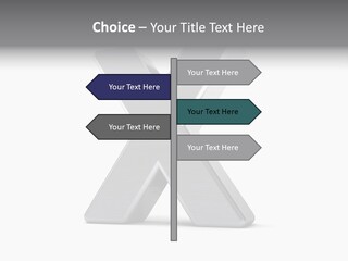 Clear Alphabet Single PowerPoint Template