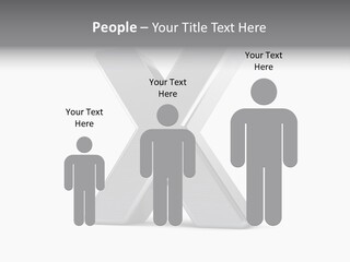 Clear Alphabet Single PowerPoint Template