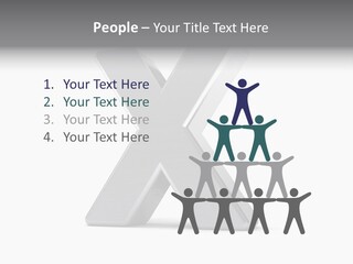 Clear Alphabet Single PowerPoint Template