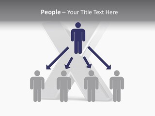 Clear Alphabet Single PowerPoint Template