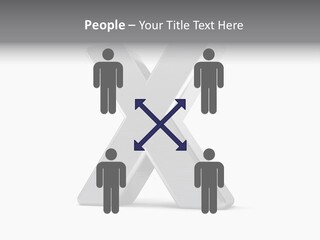 Clear Alphabet Single PowerPoint Template