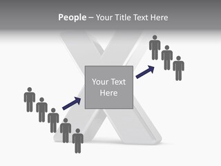 Clear Alphabet Single PowerPoint Template