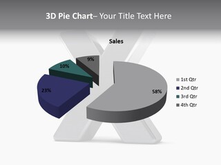 Clear Alphabet Single PowerPoint Template