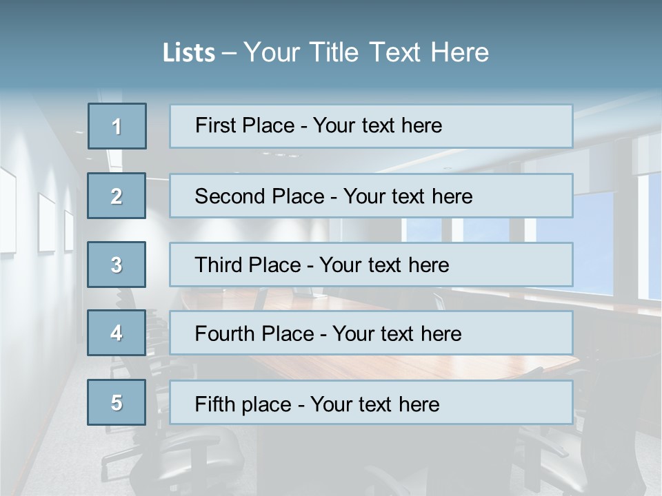 Board Discussion Interior PowerPoint Template