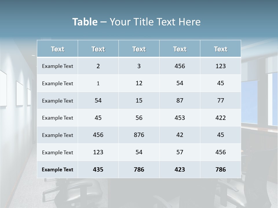 Board Discussion Interior PowerPoint Template
