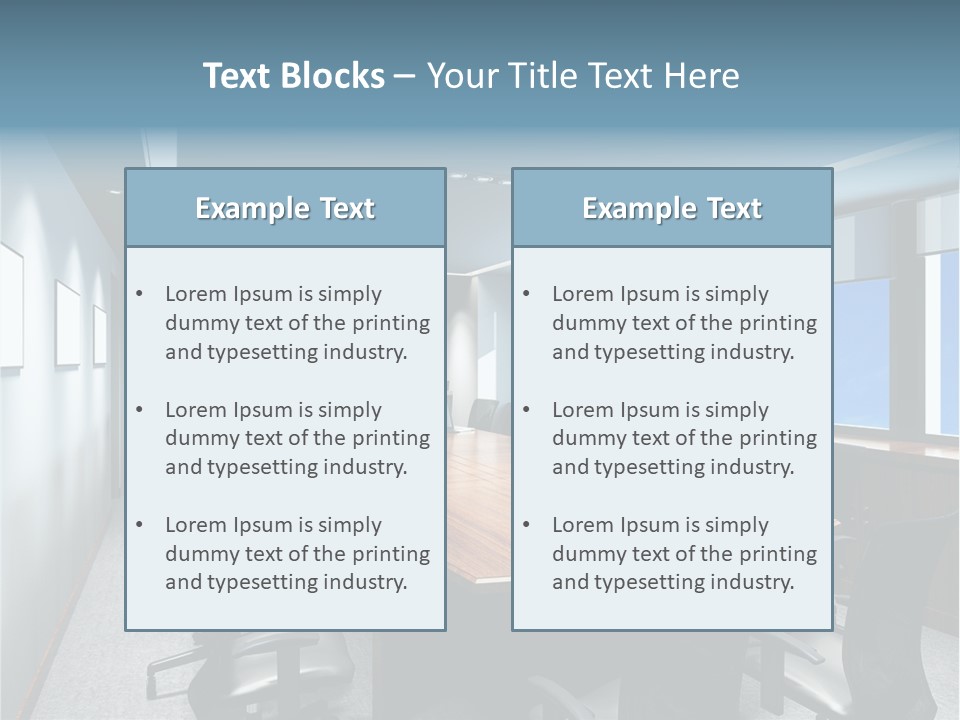 Board Discussion Interior PowerPoint Template
