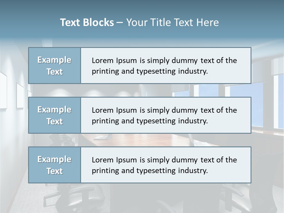 Board Discussion Interior PowerPoint Template