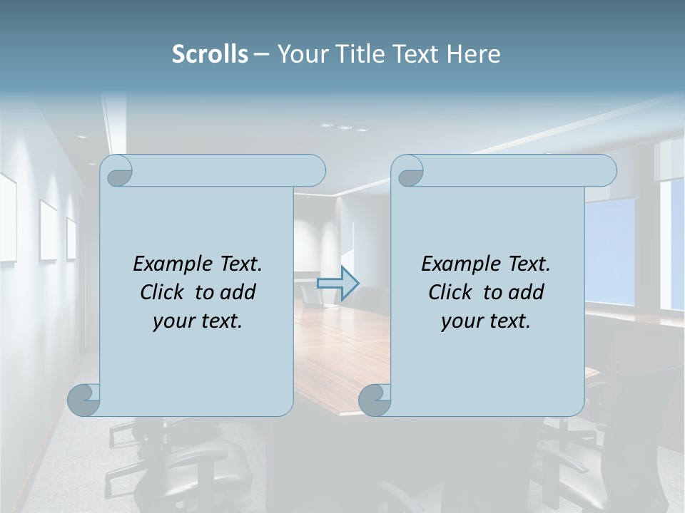 Board Discussion Interior PowerPoint Template