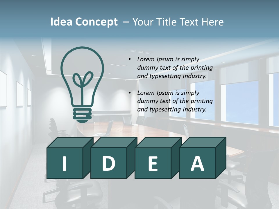 Board Discussion Interior PowerPoint Template