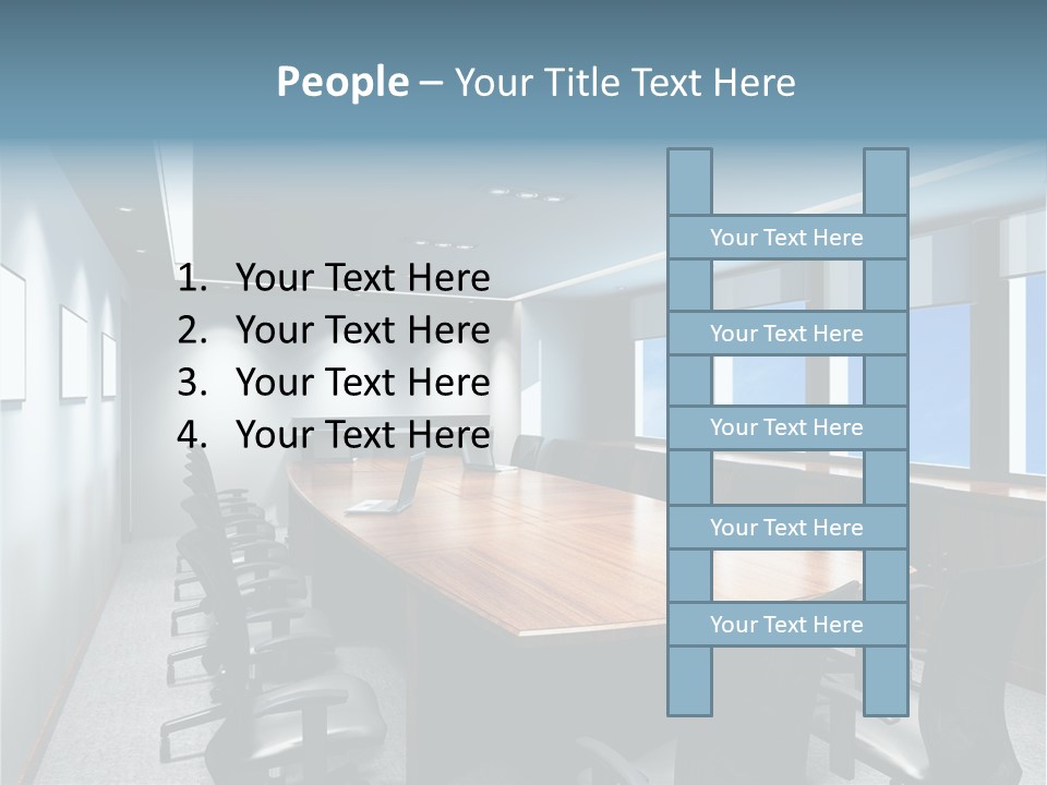 Board Discussion Interior PowerPoint Template