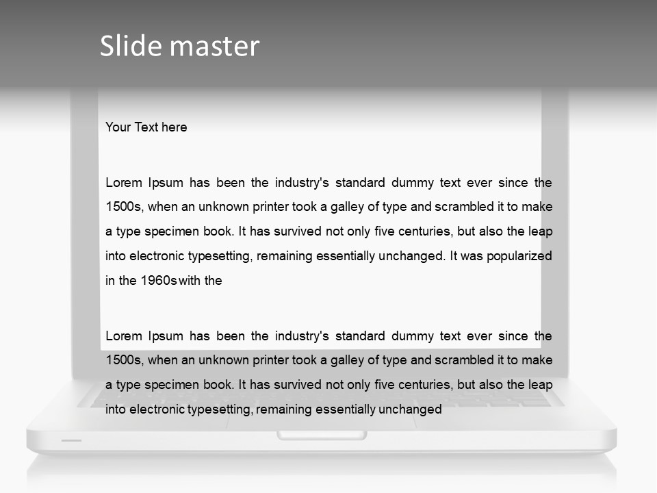 Modern Space Metallic PowerPoint Template