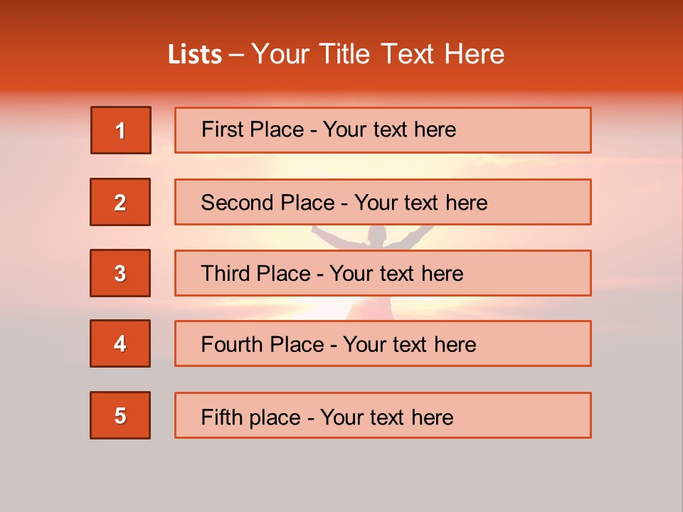 Black Horizontal Red PowerPoint Template