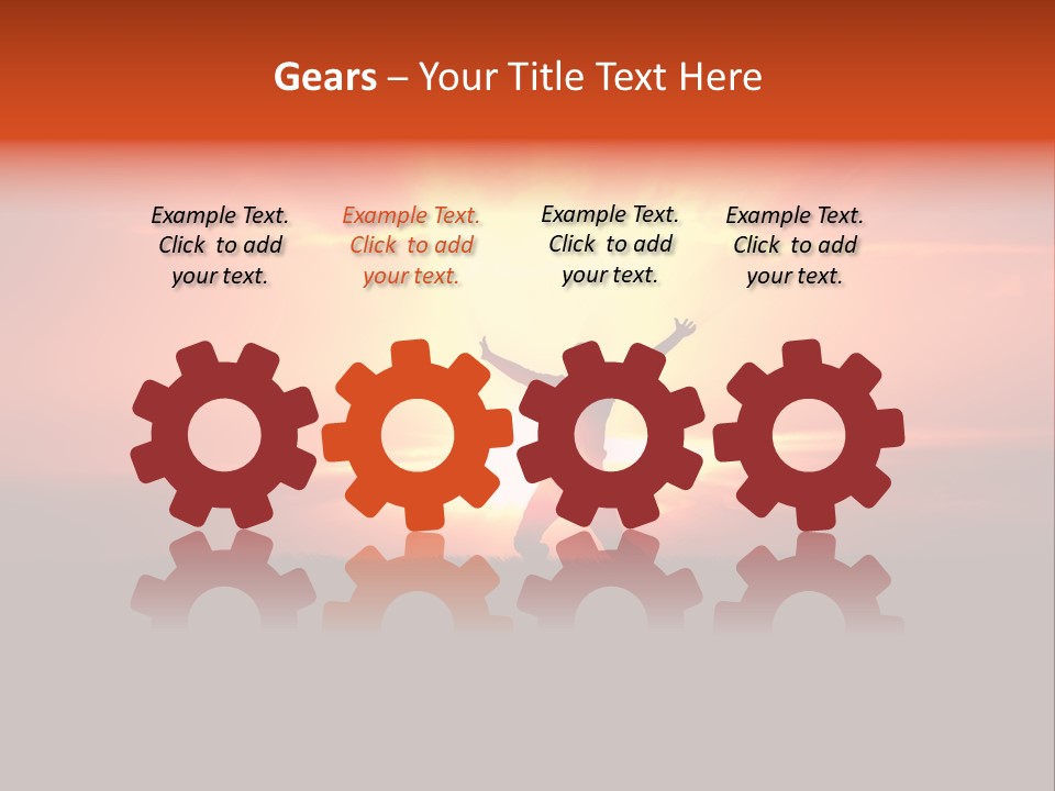 Black Horizontal Red PowerPoint Template