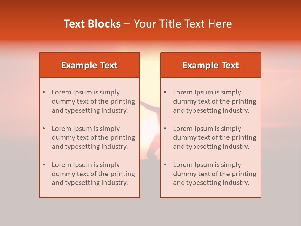 Black Horizontal Red PowerPoint Template