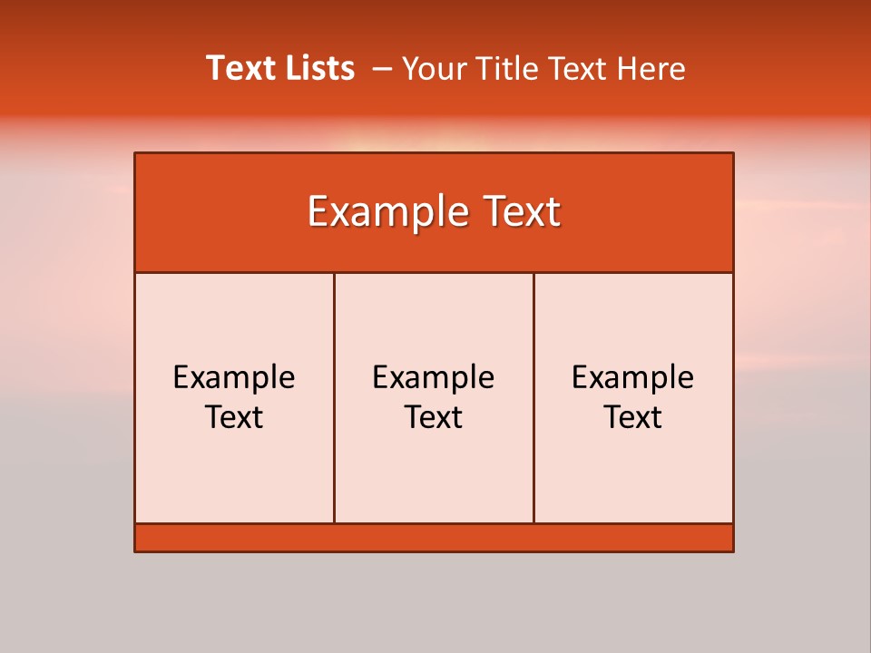 Black Horizontal Red PowerPoint Template